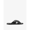 Kurt Geiger Bond Cross-strap Sandals In Black