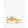 Kurt Geiger London Regan Low Top Sneaker In Gold