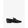 Kurt Geiger Mens Black Alton Croc Leather Loafers Eur 46 / 12 Uk