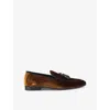 KURT GEIGER MENS KURT GEIGER LONDON HENRY QUILTED VELVET LOAFERS