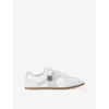 Kurt Geiger Mens White Eldon Leather And Suede Trainers Eur 45 / 11 Uk In White
