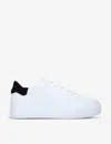 Kurt Geiger Laney Platform Leather Trainers In White