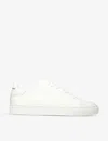 Kurt Geiger London Mens White Lennon Logo-embossed Leather Low-top Trainers In White