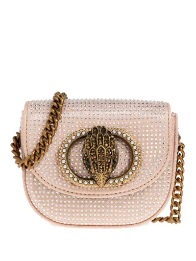 Kurt Geiger Micro Chelsea Embellished Chain Mini Bag In Pink