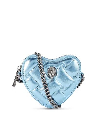 Kurt Geiger Micro Heart Crossbody In Blue