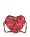 Kurt Geiger Micro Heart Crossbody In Red