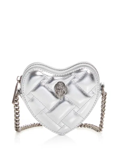 Kurt Geiger Micro Heart Crossbody In Metallic