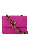 Kurt Geiger London Micro Kensington Quilted Convertible Crossbody Bag In Pink