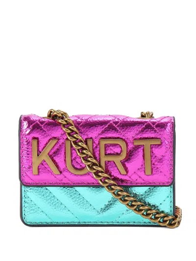 Kurt Geiger Micro Kensington Kurt Shoulder Bag In Purple