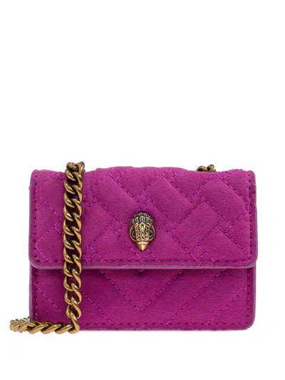 Kurt Geiger Micro Kensington Quilted Bag In Pink