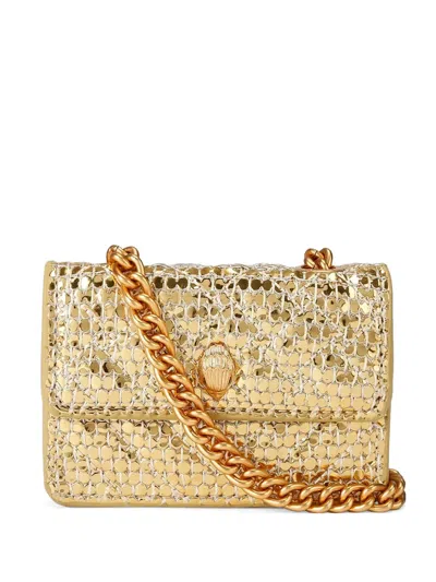 Kurt Geiger Micro Kensington Shoulder Bag In Gold