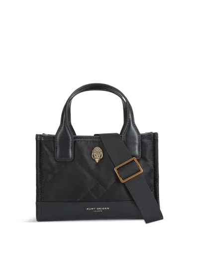 Kurt Geiger Micro Recycled Square Tote Bag In Black Combination
