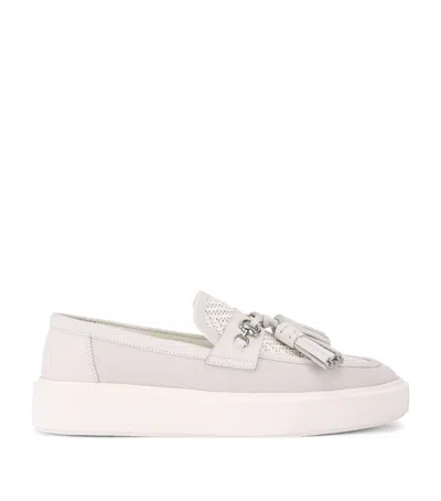 Kurt Geiger Milbank Tassel Loafers In Beige