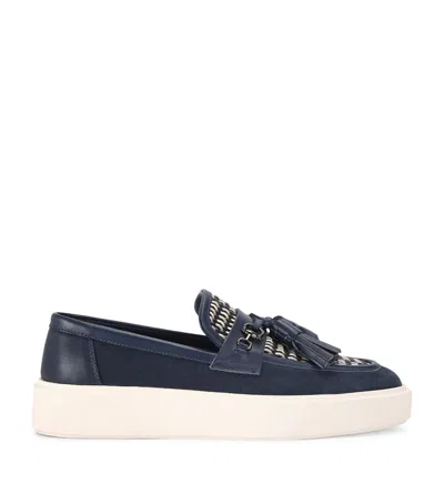 Kurt Geiger Milbank Tassel Loafers In Navy