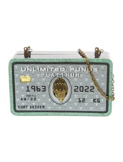 Pre-owned Kurt Geiger Minaudière In Blue