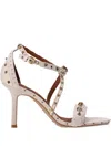 Kurt Geiger Mini Bow Eyelet-embellished Sandals In Neutral