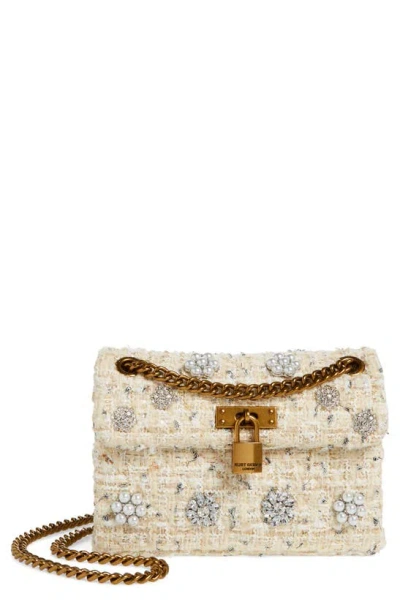 Kurt Geiger Mini Brixton Lock Shoulder Bag In Ivory