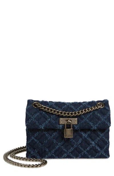Kurt Geiger Mini Brixton Lock Shoulder Bag In Blue