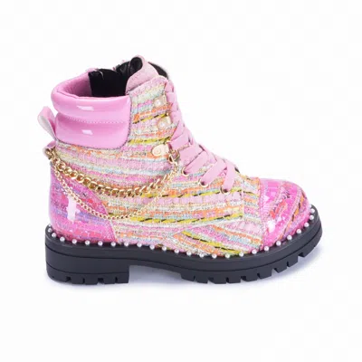 Kurt Geiger Mini Chelsea Combat Boot - Big Kids In Pink