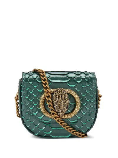 Kurt Geiger Mini Chelsea Eagle-embellioshment Cross Body Bag In Green