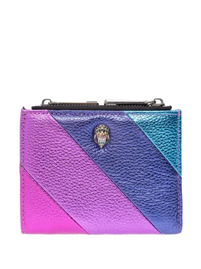 Kurt Geiger Mini Eagle-head Wallet In Purple