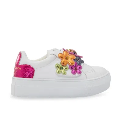Kurt Geiger Mini Flower Petal Sneaker - Little Kid In White/multi