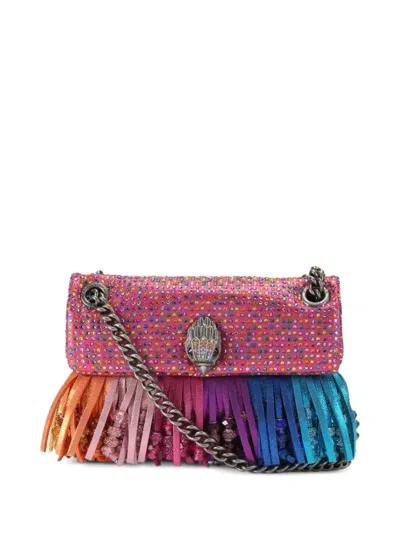 Kurt Geiger Mini Fringed Shoulder Bag In Multi
