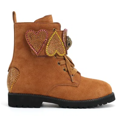 Kurt Geiger Mini Heart Lace Up Boot - Big Kids In Multi
