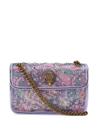 Kurt Geiger Mini Kensington Butterfly-print Crystal-embellishment Shoulder Bag In Multi