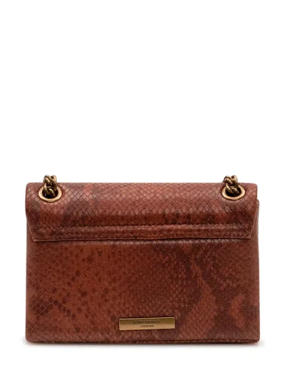 Kurt Geiger Mini Kensington Clutch Bag In Brown
