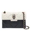Kurt Geiger London Kensington Studs Black White Crossbody Bag