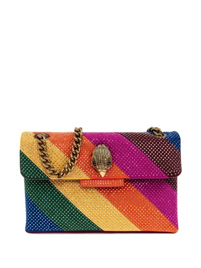 Kurt Geiger Mini Kensington Crystal-embellished Bag In Yellow