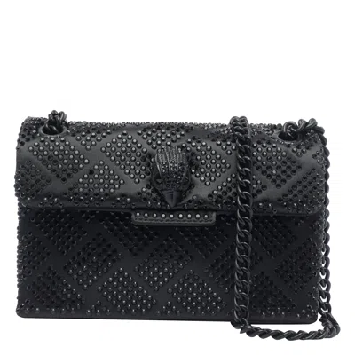 Kurt Geiger Mini Kensington Crystals Crossbody Bag In Black