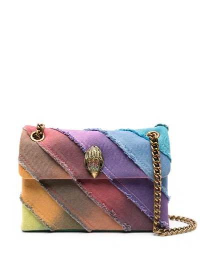 Kurt Geiger Mini Kensington Denim Crossbody Bag In Blau