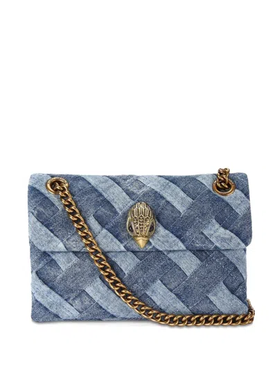 Kurt Geiger Womens Mini Kensington Denim Cross Body Bag In Blue