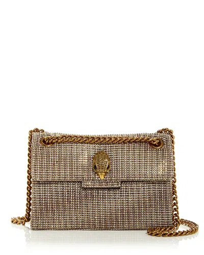 Kurt Geiger Kensington Small Chain Shoulder Bag In Dark Beige