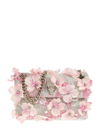 Kurt Geiger Mini Kensington Floral-appliqué Tote Bag In White