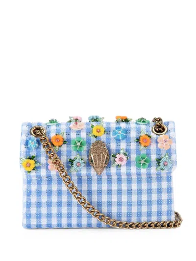 Kurt Geiger Mini Kensington Flower Bag In Blue