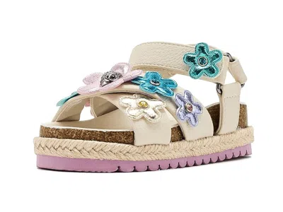 Kurt Geiger Kids' Mini Kensington Flower (toddler) Girls Shoes Bone : 8 Toddler M, Leather In Brown
