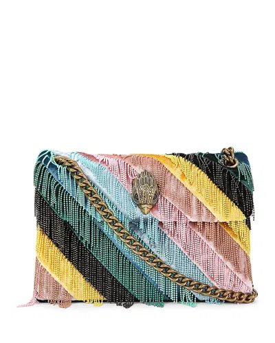 Kurt Geiger Mini Kensington Fringes Convertible Crossbody In Multi