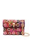 Kurt Geiger Mini Kensington Gems Shoulder Bag In Pink
