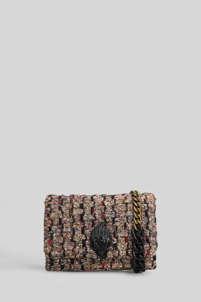 Kurt Geiger Mini Kensington Kurt Shoulder Bag In Gold Leather In Multi