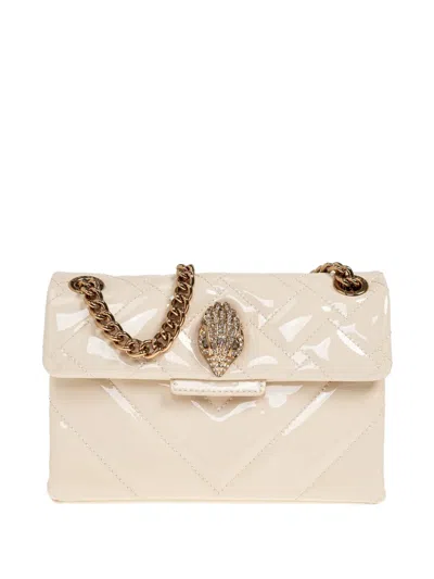 Kurt Geiger Mini Kensington Leather Tote Bag In Neutral