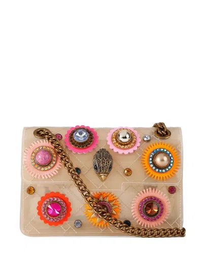 Kurt Geiger Mini Kensington Octavia Shoulder Bag In Neutral