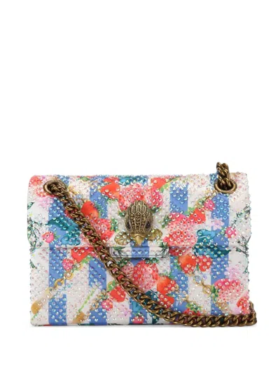 Kurt Geiger Mini Kensington Satchel Bag In Weiss