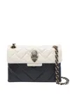 Kurt Geiger London Kensington Studs Black White Crossbody Bag In Black