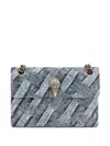 Kurt Geiger Mini Kensington Soft Shoulder Bag In Blue