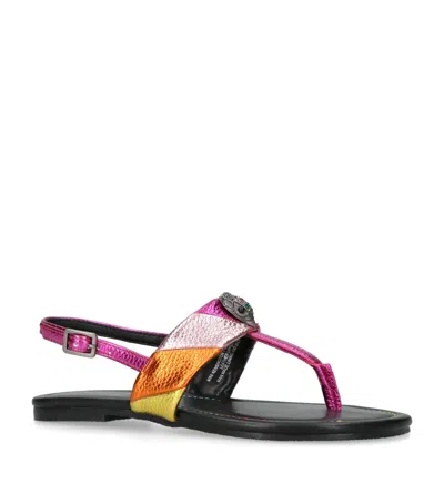 Kurt Geiger Kids' Mini Kensington T-bar Sandals In Multi
