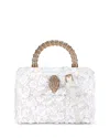 Kurt Geiger London Kensington Paillettes Mini White Handbag In White
