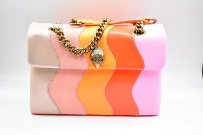 Kurt Geiger Mini Kensington X Bag Quilted Leather Mini Purse In Pink